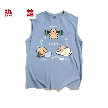 Áo Vest Thể Thao Xiaobai 3.1 Line Dáng Rộng Cỡ Lớn Không Tay Mỏng Cho Tập Gym