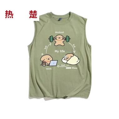 Áo Vest Thể Thao Xiaobai 3.1 Line Dáng Rộng Cỡ Lớn Không Tay Mỏng Cho Tập Gym