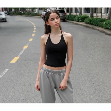 Ao yếm hở lưng cột nơ cổ size 38-69kg, có/không mút ngực, giảm giá 86.900đ