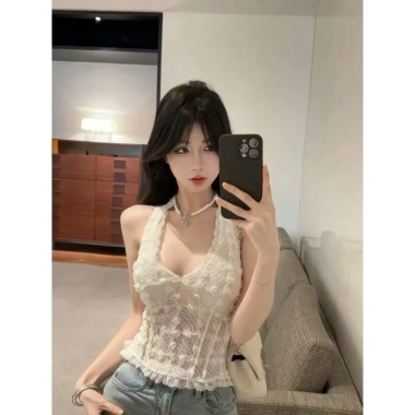 Áo yếm ren hở lưng cột nơ sau - Thời trang nhẹ nhàng, cá tính, chỉ 93.000 VND 2
