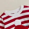 Aqua-Baby Áo Liền Quần Giáng Sinh Sọc In Ông Già Noel Thêu Tay Dài Cổ Tròn - Giá 190.080 VND 4