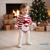 Aqua-Baby Áo Liền Quần Giáng Sinh Sọc In Ông Già Noel Thêu Tay Dài Cổ Tròn - Giá 190.080 VND 8
