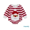 Aqua-Baby Áo Liền Quần Giáng Sinh Sọc In Ông Già Noel Thêu Tay Dài Cổ Tròn - Giá 190.080 VND 10