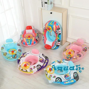 Aqua-baby Bơm Hơi Bơi Vòng Phao Bể Bơi Có Vô Lăng – Nhẫn Bơi Cho Trẻ Em Tập Đi