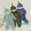 Aqua-Baby Boy Footie Romper áo liền quần dài tay + mũ dễ thương cho trẻ sơ sinh mùa thu - Giá ưu đãi 224k