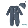 Aqua-Baby Boy Footie Romper áo liền quần dài tay + mũ dễ thương cho trẻ sơ sinh mùa thu - Giá ưu đãi 224k 10