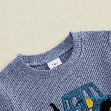 Aqua Baby Boy Set Mùa Hè Họa Tiết Máy Kéo Cổ Tròn Tay Ngắn, Quần Short 2 Chiếc Giá Ưu Đãi 222k 5