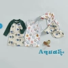 Aqua-baby Đồ Bơi Bé Trai Tay Dài Cá Rùa Rash Guard Áo Liền Quần Có Mũ - Mùa Hè Thoáng Khí, Bảo Vệ Da