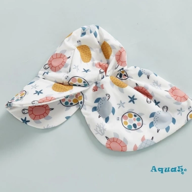 Aqua-baby Đồ Bơi Bé Trai Tay Dài Cá Rùa Rash Guard Áo Liền Quần Có Mũ - Mùa Hè Thoáng Khí, Bảo Vệ Da 5