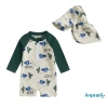 Aqua-baby Đồ Bơi Bé Trai Tay Dài Cá Rùa Rash Guard Áo Liền Quần Có Mũ - Mùa Hè Thoáng Khí, Bảo Vệ Da 10