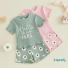 Aqua-Baby Girl Bộ Trang Phục Mùa Hè Áo Tay Ngắn & Quần Short Hình Hoa Cúc - Siêu Nhẹ Thoải Mái Giá Ưu Đãi 226.194 VND