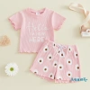 Aqua-Baby Girl Bộ Trang Phục Mùa Hè Áo Tay Ngắn & Quần Short Hình Hoa Cúc - Siêu Nhẹ Thoải Mái Giá Ưu Đãi 226.194 VND 4