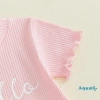 Aqua-Baby Girl Bộ Trang Phục Mùa Hè Áo Tay Ngắn & Quần Short Hình Hoa Cúc - Siêu Nhẹ Thoải Mái Giá Ưu Đãi 226.194 VND 7