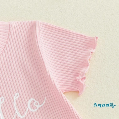 Aqua-Baby Girl Bộ Trang Phục Mùa Hè Áo Tay Ngắn & Quần Short Hình Hoa Cúc - Siêu Nhẹ Thoải Mái Giá Ưu Đãi 226.194 VND 7