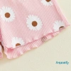 Aqua-Baby Girl Bộ Trang Phục Mùa Hè Áo Tay Ngắn & Quần Short Hình Hoa Cúc - Siêu Nhẹ Thoải Mái Giá Ưu Đãi 226.194 VND 9