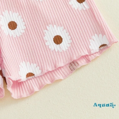 Aqua-Baby Girl Bộ Trang Phục Mùa Hè Áo Tay Ngắn & Quần Short Hình Hoa Cúc - Siêu Nhẹ Thoải Mái Giá Ưu Đãi 226.194 VND 9