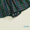 Aqua-Baby Girl Đầm Liền Quần Kẻ Sọc Tay Dài Nơ Xù Viền Cổ Tròn Giảm Giá 208.548₫ 7