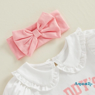 Aqua-Baby Girls 4 Bộ Trang Phục Dễ Thương: Áo Liền Quần Cổ Búp Bê, Băng Đô, Váy Tutu, Bộ Tất 5