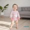 Aqua-Baby Jumpsuit Nữ Thu Đông áo liền quần rời, nơ ngỗng thêu, kẻ sọc dài tay – 222.912đ 9