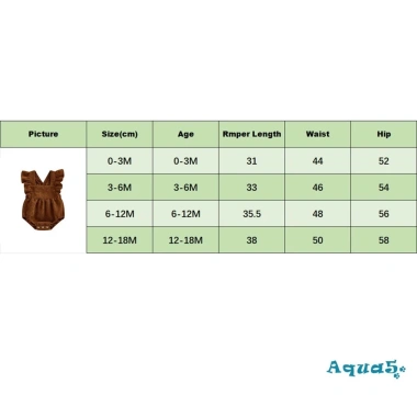 Aqua Baby Romper Gái Corduroy Màu Trơn Lông Tơ Tay Cổ Vuông Snap Closure Body Sơ Sinh 149.040 VND 8
