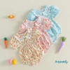 Aqua-Baby Rompers Bé Gái Phục Sinh Thỏ Cà Rốt Trứng In Búp Bê Cổ Tay Ngắn - Giá Ưu Đãi 216.919₫