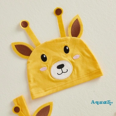 Aqua-Baby Rompers Bé Trai Hươu Thêu Không Tay, Áo Liền Quần Có Mũ - 185k 5