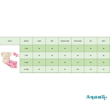 Aqua-Baby Set Trang Phục Bé Gái Ngày Của Mẹ Áo Liền Quần Ngắn Tay, Quần Short Xếp Nếp và Băng Đồ Thời Trang 3
