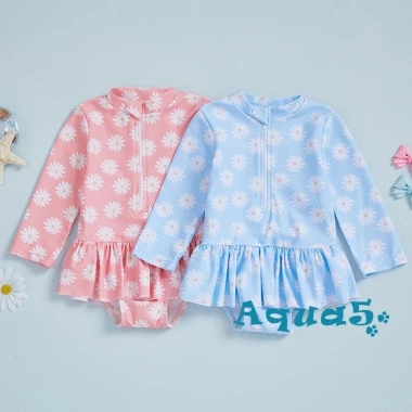 Aqua Bé Gái Rash Guard Rompers Tay Dài In Hoa Cúc Đồ Bơi & Đồ Tắm 186.948₫