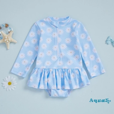 Aqua Bé Gái Rash Guard Rompers Tay Dài In Hoa Cúc Đồ Bơi & Đồ Tắm 186.948₫