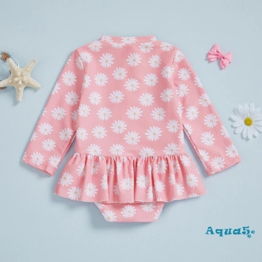 Aqua Bé Gái Rash Guard Rompers Tay Dài In Hoa Cúc Đồ Bơi & Đồ Tắm 186.948₫