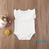 Aqua-bé Romper Không Tay Trẻ Sơ Sinh 0-18m Cổ Tròn Bèo Nhún Màu Rắn 111.780₫ 2