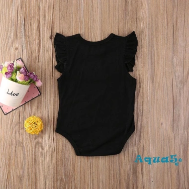 Aqua-bé Romper Không Tay Trẻ Sơ Sinh 0-18m Cổ Tròn Bèo Nhún Màu Rắn 111.780₫ 4