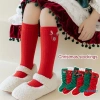 Aqua-Christmas Tất Đầu Gối Cao Trẻ Em Bé Gái Họa Tiết Ông Già Noel Vớ Thời Trang Thoải Mái Giá Ưu Đãi 63.720₫