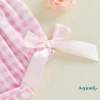 Aqua-Infant Áo liền quần bé gái Phục Sinh Puff tay ngắn, cổ thỏ, thêu cà rốt, nơ trang trí - Giá ưu đãi 209.412₫ 6