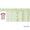 Aqua Rash Guard Bé Gái Đồ Bơi Hoa Sao Biển Zip Up Tay Ngắn Cổ Tròn 180k 9