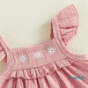 Aqua Toddler Girls Bộ Đồ Mùa Hè 2 Món: Áo Cổ Vuông Tay Bay Thêu Hoa và Quần Short Đáng Yêu - Giá Ưu Đãi 197k 7