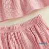 Aqua Toddler Girls Bộ Đồ Mùa Hè 2 Món: Áo Cổ Vuông Tay Bay Thêu Hoa và Quần Short Đáng Yêu - Giá Ưu Đãi 197k 8