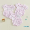 Aqua‑baby Áo bé gái mảnh tay ngắn mùa hè, thêu cổ chữ sinh nhật, giá 166.644 VND