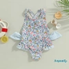 Aqua‑kids áo tắm bé gái mùa hè không tay chéo lưng, không in hoa, bèo nhún – Giá chỉ 175.392đ 4