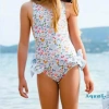 Aqua‑kids áo tắm bé gái mùa hè không tay chéo lưng, không in hoa, bèo nhún – Giá chỉ 175.392đ 7