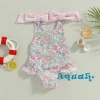 Aqua‑kids áo tắm bé gái mùa hè không tay chéo lưng, không in hoa, bèo nhún – Giá chỉ 175.392đ 8