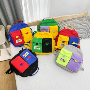 Ba Lô Mini Nylon Nhẹ Cho Bé Trai & Gái - Schoolbag Mẫu Giáo Túi Học Sinh