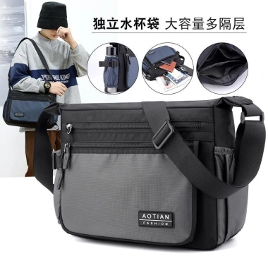 Ba lô nam vải Oxford đa năng 9.4 inch dung tích lớn, cặp kinh doanh, túi đeo vai