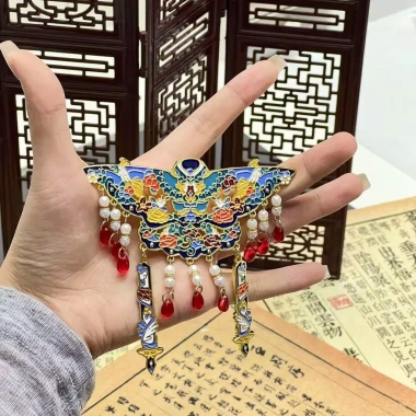 Bắc Kinh Tử Cấm Thành – Phượng Hoàng Vương Miện Đám Mây Lộng Lẫy, Vai Kim Loại, Tủ Lạnh Dán Lưu Niệm Du Lịch – 111.100₫