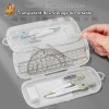 BACKSTREET 8 Cái Thước La Bàn Nhựa Đo Vuông, Tẩy Trong Suốt, Văn phòng Trường học 30.030 VND