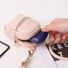 Balo mini da PU nhẹ màu trơn - Túi đeo chéo cho ví xu, tai nghe, trang điểm, giá 60k 4