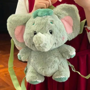 Balo voi con xanh cute cho bé đi học mẫu giáo, thiết kế đáng yêu, giảm giá 20%, chỉ 135k