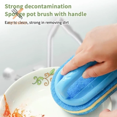 Bàn Chải Bọt Biển Tay Cầm Đa Năng cho Bồn Tắm, Nhà Bếp, Phòng Tắm - Xốp Siêu Sạch, 19.030₫ Bàn Chải Bọt Biển Tay Cầm Đa Năng cho Bồn Tắm, Nhà Bếp, Phòng Tắm - Xốp Siêu Sạch, 19.030₫