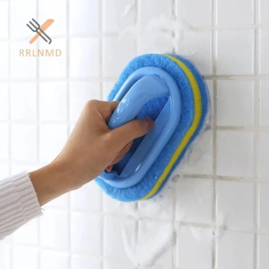 Bàn Chải Bọt Biển Tay Cầm Đa Năng cho Bồn Tắm, Nhà Bếp, Phòng Tắm - Xốp Siêu Sạch, 19.030₫