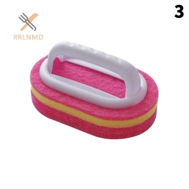 Bàn Chải Bọt Biển Tay Cầm Đa Năng cho Bồn Tắm, Nhà Bếp, Phòng Tắm - Xốp Siêu Sạch, 19.030₫